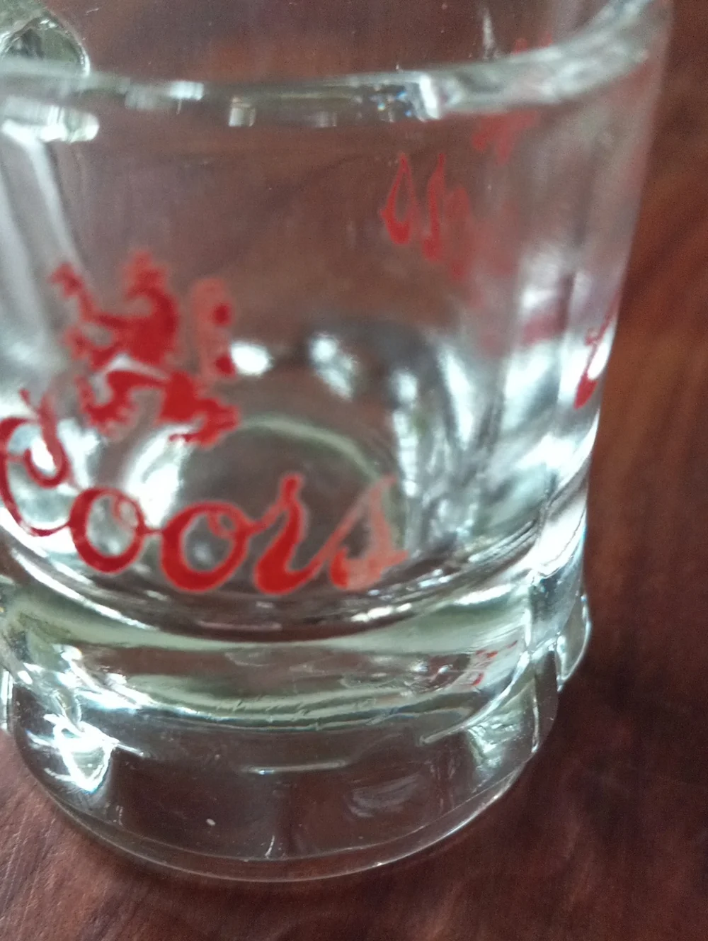 Vintage Coors Beer Mini Mug Shot Glass Federal Shield